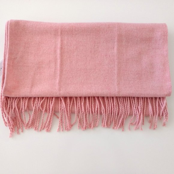 TOPSHOP‎ Women's Pink Fringe Accent Scarf Wrap OS NWT - Picture 1 of 8